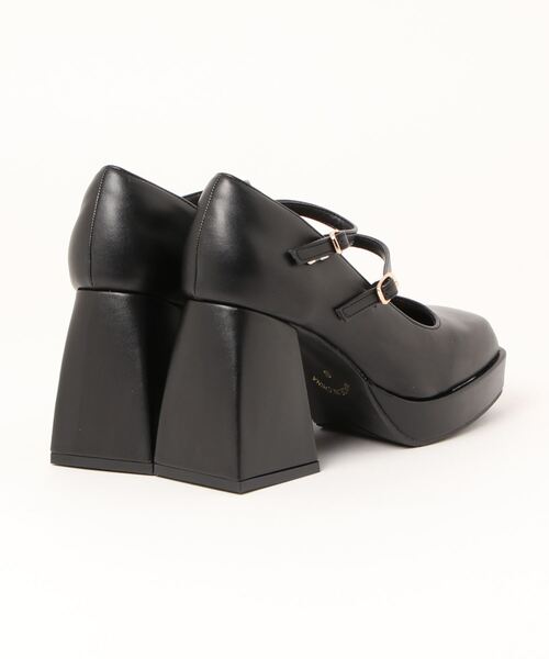 attagirl（アタガール）の「厚底ダブルストラップパンプス（パンプス・レディース・ブラック系その他/アイボリー/ブラック・S/M/L/LL）」の4枚目の写真