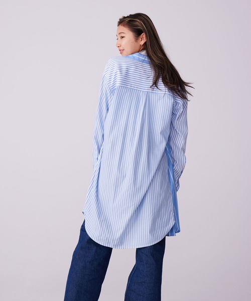 GAP（ギャップ）の「ポプリン パジャマシャツワンピース（シャツワンピース・レディース・ピンク/マルチ・XS/S/M/L/XXS）」の7枚目の写真