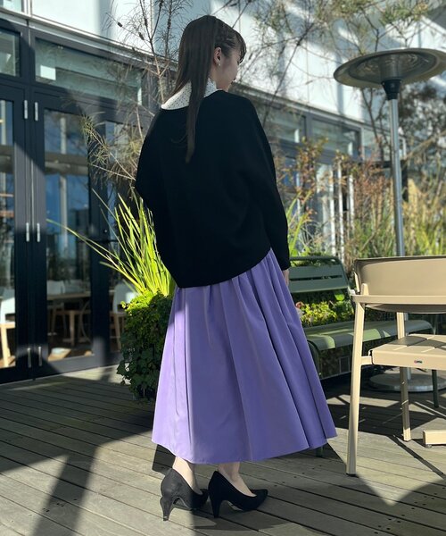 couture brooch（クチュールブローチ）の「◆【羽織るだけで着映え感UP！】フェイクパールトリミングカーディガン（カーディガン/ボレロ・レディース・ベビーピンク/ブラック/アイボリー・42/38）」の21枚目の写真