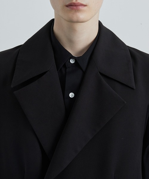 JUNRED（ジュンレッド）の「ドレープダブルクロスロングジレ（ベスト・メンズ・ブルー系その他4/ブラック・M/L）」の16枚目の写真