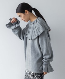 yuw | フリルスリーブプルオーバー2P/SET 178710(ニット/セーター)