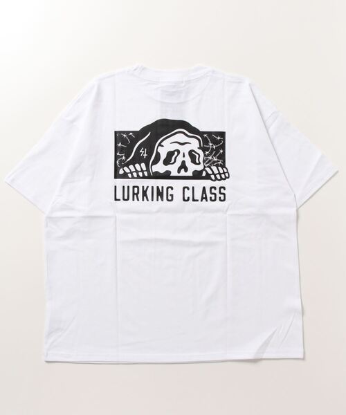 LURKING CLASS（ラーキングクラス）の「【ムラサキスポーツ別注】LURKING CLASS/ラーキングクラス ワイドシルエット バックプリントTシャツ/半袖Tシャツ ST23STM03（Tシャツ/カットソー・メンズ・ブラック/ホワイト/ホワイト系その他・L/M/XL）」の9枚目の写真