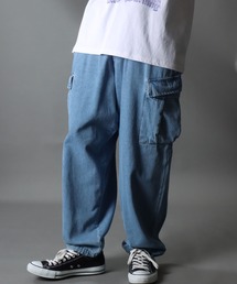 Wide Tapered Denim cargo pants/ワイドテーパード デニム カーゴパンツ