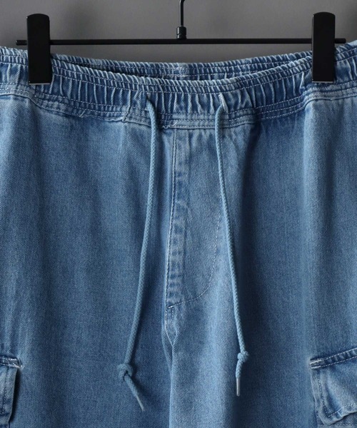 【セール】Wide Tapered Denim cargo pants/ワイドテーパード デニム カーゴパンツ（カーゴパンツ）｜SITRY（シトリー）