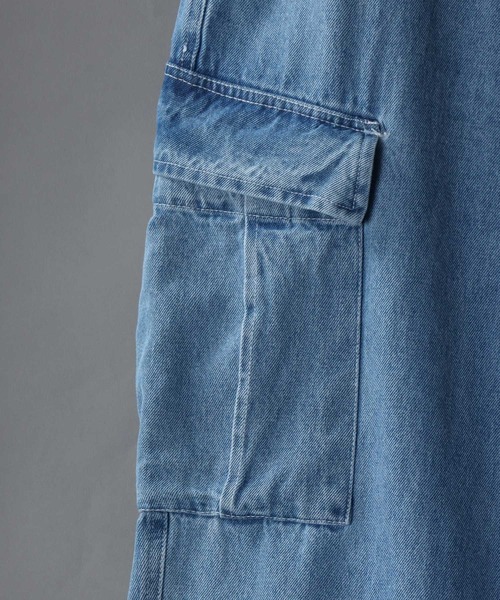 【セール】Wide Tapered Denim cargo pants/ワイドテーパード デニム カーゴパンツ（カーゴパンツ）｜SITRY（シトリー）