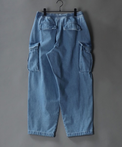 【セール】Wide Tapered Denim cargo pants/ワイドテーパード デニム カーゴパンツ（カーゴパンツ）｜SITRY（シトリー）