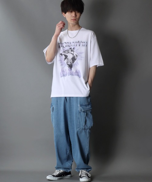 【セール】Wide Tapered Denim cargo pants/ワイドテーパード デニム カーゴパンツ（カーゴパンツ）｜SITRY（シトリー）