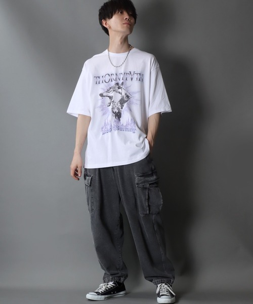 【セール】Wide Tapered Denim cargo pants/ワイドテーパード デニム カーゴパンツ（カーゴパンツ）｜SITRY（シトリー）