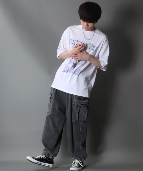 【セール】Wide Tapered Denim cargo pants/ワイドテーパード デニム カーゴパンツ（カーゴパンツ）｜SITRY（シトリー）