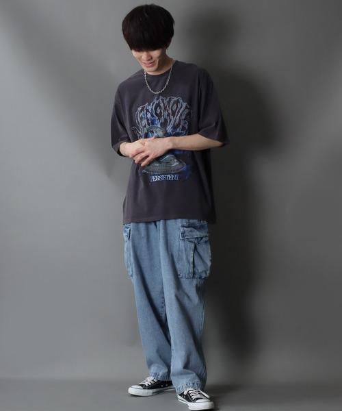 【セール】Wide Tapered Denim cargo pants/ワイドテーパード デニム カーゴパンツ（カーゴパンツ）｜SITRY（シトリー）