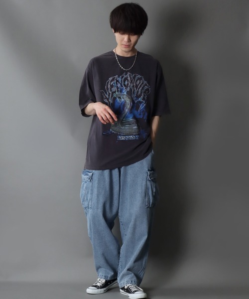 【セール】Wide Tapered Denim cargo pants/ワイドテーパード デニム カーゴパンツ（カーゴパンツ）｜SITRY（シトリー）