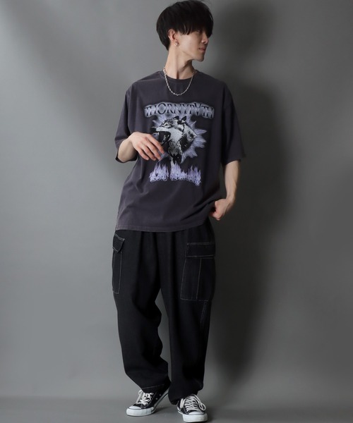 【セール】Wide Tapered Denim cargo pants/ワイドテーパード デニム カーゴパンツ（カーゴパンツ）｜SITRY（シトリー）