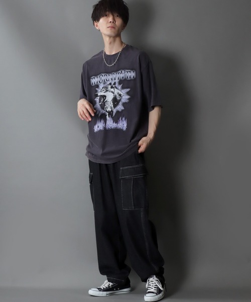 【セール】Wide Tapered Denim cargo pants/ワイドテーパード デニム カーゴパンツ（カーゴパンツ）｜SITRY（シトリー）