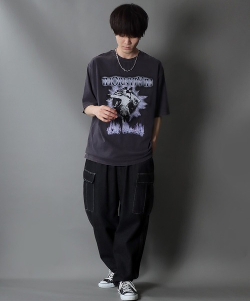 【セール】Wide Tapered Denim cargo pants/ワイドテーパード デニム カーゴパンツ（カーゴパンツ）｜SITRY（シトリー）
