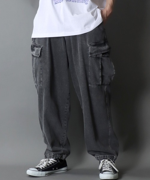 【セール】Wide Tapered Denim cargo pants/ワイドテーパード デニム カーゴパンツ（カーゴパンツ）｜SITRY（シトリー）