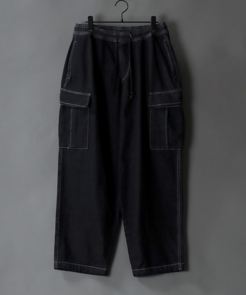 【セール】Wide Tapered Denim cargo pants/ワイドテーパード デニム カーゴパンツ（カーゴパンツ）｜SITRY（シトリー）
