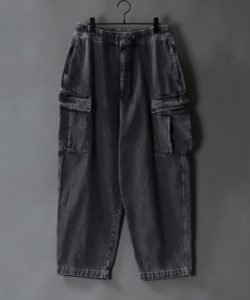 【セール】Wide Tapered Denim cargo pants/ワイドテーパード デニム カーゴパンツ（カーゴパンツ）｜SITRY（シトリー）