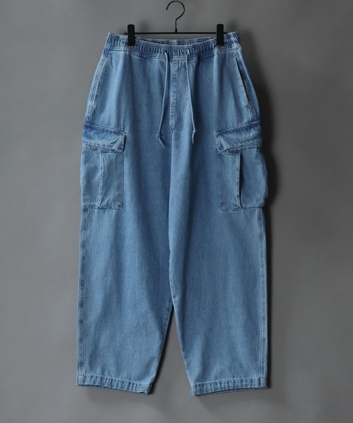 【セール】Wide Tapered Denim cargo pants/ワイドテーパード デニム カーゴパンツ（カーゴパンツ）｜SITRY（シトリー）