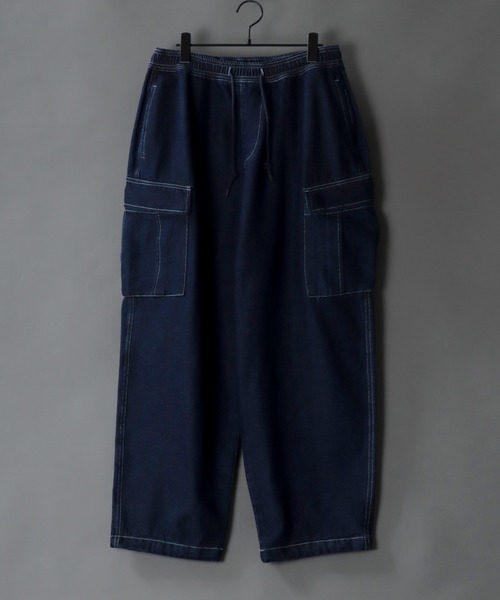 【セール】Wide Tapered Denim cargo pants/ワイドテーパード デニム カーゴパンツ（カーゴパンツ）｜SITRY（シトリー）