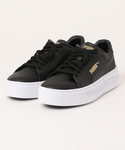 PUMA（プーマ）の「PUMA プーマ ウィメンズ スマッシュ プラットフォーム V3 スリーク スニーカー（スニーカー・レディース・グレー/ブラック×ゴールド/ホワイト×シルバー・24.0cm/25.0cm/23.5cm/22.5cm/24.5cm/22.0cm/25.5cm/23.0cm）」の21枚目の写真