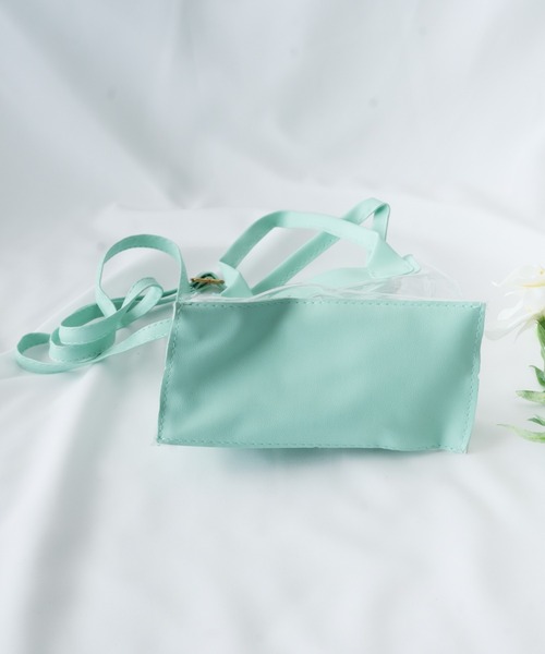 Loco Ocean（ロコオーシャン）の「2way ポーチ付き ミニクリアトートバッグ / ショルダーバッグ（トートバッグ・レディース・グリーン/ホワイト/ブラック・ONE SIZE）」の7枚目の写真