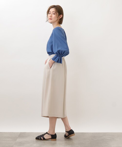 grove（グローブ）の「◆清涼感がありながらきちんと見えの袖デザインブラウス！（シャツ/ブラウス・レディース・オフホワイト/ブラック系2/オレンジ/ブルー・03/02/04/01/05）」の11枚目の写真