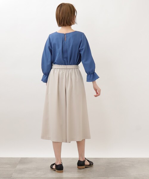 grove（グローブ）の「◆清涼感がありながらきちんと見えの袖デザインブラウス！（シャツ/ブラウス・レディース・オフホワイト/ブラック系2/オレンジ/ブルー・03/02/04/01/05）」の12枚目の写真