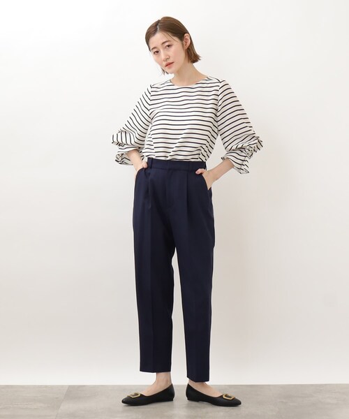 grove（グローブ）の「◆清涼感がありながらきちんと見えの袖デザインブラウス！（シャツ/ブラウス・レディース・オフホワイト/ブラック系2/オレンジ/ブルー・03/02/04/01/05）」の20枚目の写真