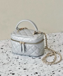 キルティングミニバニティーバッグ