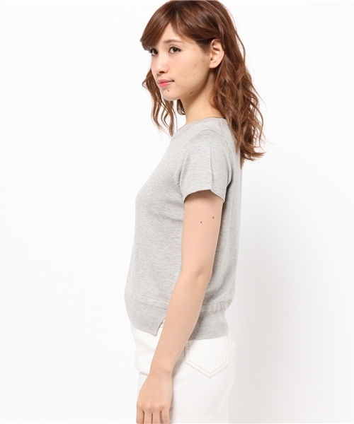 Kastane（カスタネ）の「【Kastane】裾スリットプルオーバ（ニット/セーター・レディース・グレー/レッド/ネイビー/オフホワイト/ブラック・FREE）」の9枚目の写真