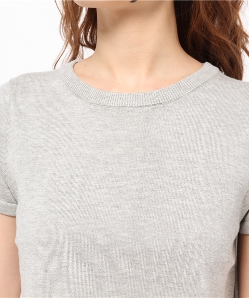 Kastane（カスタネ）の「【Kastane】裾スリットプルオーバ（ニット/セーター・レディース・グレー/レッド/ネイビー/オフホワイト/ブラック・FREE）」の6枚目の写真