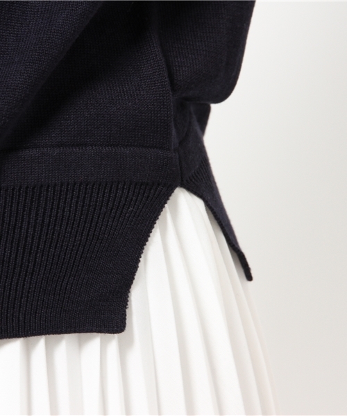 Kastane（カスタネ）の「【Kastane】裾スリットプルオーバ（ニット/セーター・レディース・グレー/レッド/ネイビー/オフホワイト/ブラック・FREE）」の13枚目の写真