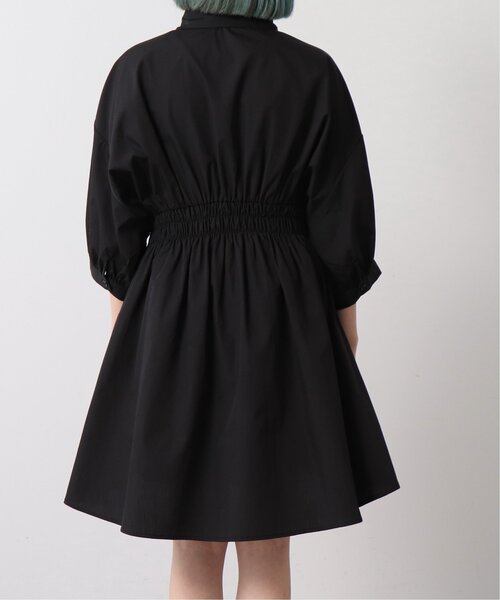 RAY CASSIN（レイカズン）の「7分袖ウエストシャーリングミニワンピース（シャツワンピース・レディース・ブルー系/パープル系/オフホワイト/ブラック・FREE）」の12枚目の写真