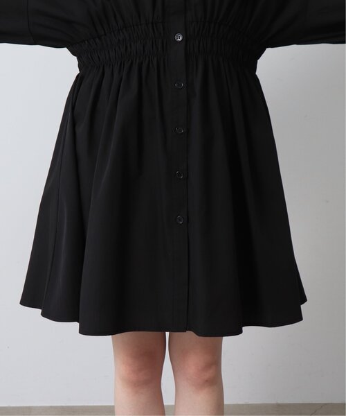 RAY CASSIN（レイカズン）の「7分袖ウエストシャーリングミニワンピース（シャツワンピース・レディース・ブルー系/パープル系/オフホワイト/ブラック・FREE）」の15枚目の写真