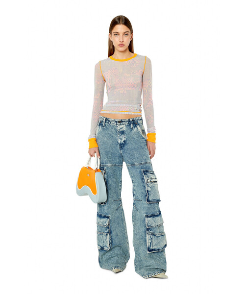 DIESEL（ディーゼル）の「レディース 長袖トップス メッシュ カモフラ