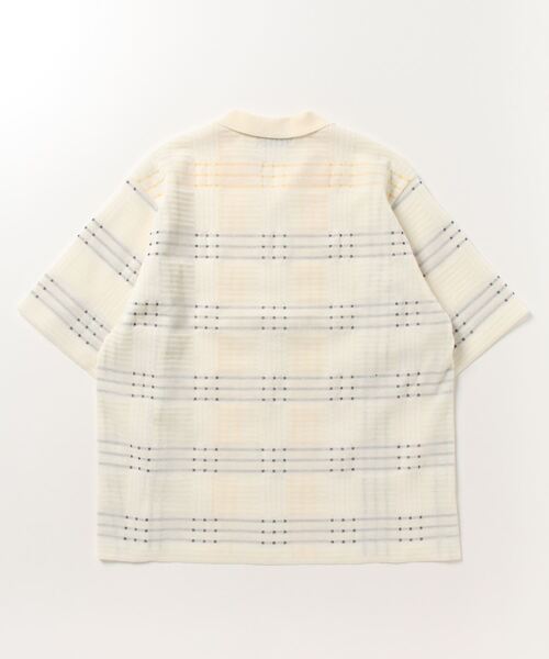 WRAPINKNOT（ラッピンノット）の「STUDIOUS別注 KNIT S/S SHIRT（シャツ/ブラウス・メンズ・ホワイト・3/2）」の2枚目の写真
