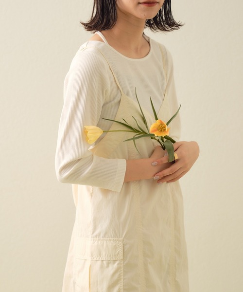 CIAOPANIC TYPY（チャオパニックティピー）の「ナイロンカーゴキャミワンピース（ワンピース・レディース・オフホワイト/カーキ/ブラック・ONE SIZE）」の20枚目の写真