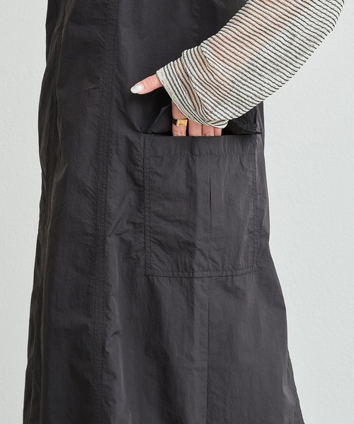 CIAOPANIC TYPY（チャオパニックティピー）の「ナイロンカーゴキャミワンピース（ワンピース・レディース・オフホワイト/カーキ/ブラック・ONE SIZE）」の6枚目の写真