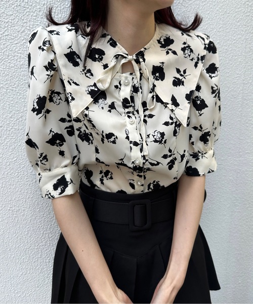 one way（ワンウェイ）の「ビッグカラー2WAYブラウス（シャツ/ブラウス・レディース・ホワイト系その他2/ブラック系その他/ホワイト系その他・FREE）」の15枚目の写真