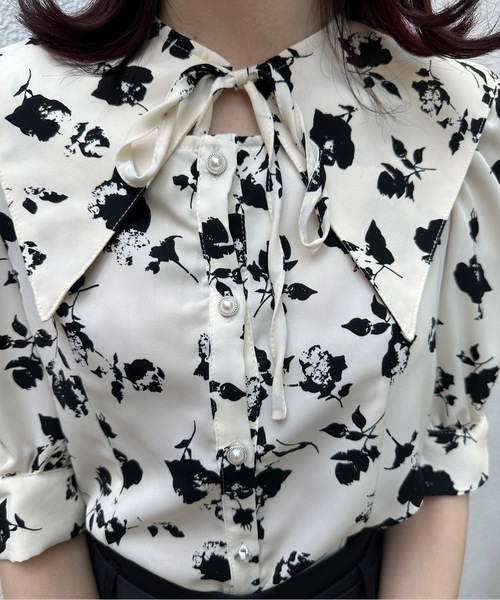 one way（ワンウェイ）の「ビッグカラー2WAYブラウス（シャツ/ブラウス・レディース・ホワイト系その他2/ブラック系その他/ホワイト系その他・FREE）」の21枚目の写真