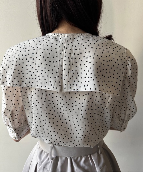 one way（ワンウェイ）の「ビッグカラー2WAYブラウス（シャツ/ブラウス・レディース・ホワイト系その他2/ブラック系その他/ホワイト系その他・FREE）」の11枚目の写真