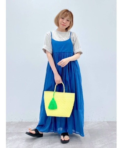 niko and...（ニコアンド）の「COLORマイスターTシャツ（Tシャツ/カットソー・レディース・オフホワイト/ブルー/ブラック/オレンジ/イエロー/チャコール/ライトグレー/グリーン/ネイビー/セージグリーン/マスタード・MEDIUM/LARGE/SMALL）」の15枚目の写真