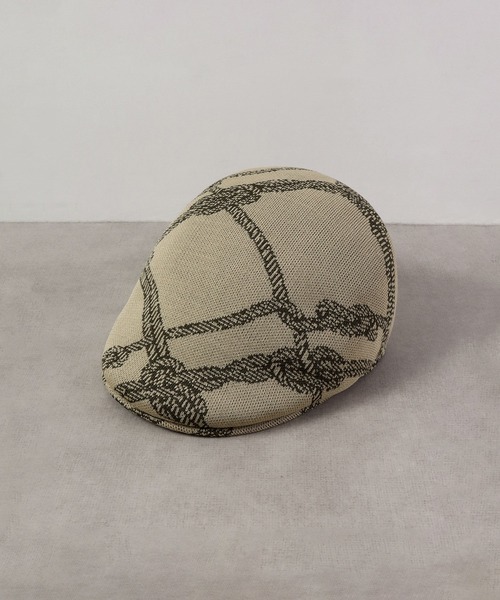Sense of Grace（センスオブグレース）の「サーモ編み ハンチング（ハンチング/ベレー帽・メンズ・ブラック系/ブルー/ベージュ系/ブラック/ホワイト/ライム・FREE）」の5枚目の写真