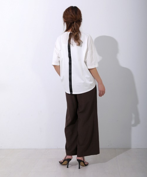 Bou Jeloud（ブージュルード）の「コットンWシルケットロゴT（Tシャツ/カットソー・レディース・ブラック/ホワイト/パープル/ネイビー・FREE）」の10枚目の写真