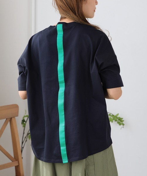 Bou Jeloud（ブージュルード）の「コットンWシルケットロゴT（Tシャツ/カットソー・レディース・ブラック/ホワイト/パープル/ネイビー・FREE）」の21枚目の写真