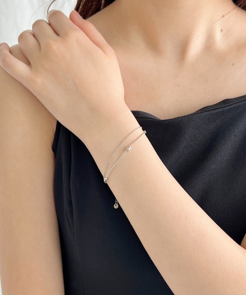 iso(イソ)の「ダブルチェーン ブレスレット(ブレスレット・レディース・ゴールド/シルバー・FREE)」の1枚目の写真