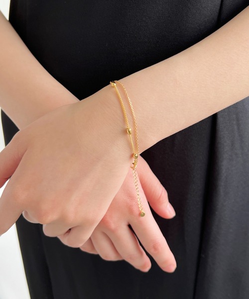 iso(イソ)の「ダブルチェーン ブレスレット(ブレスレット・レディース・ゴールド/シルバー・FREE)」の11枚目の写真