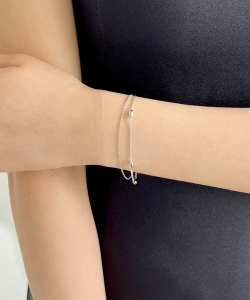 iso(イソ)の「ダブルチェーン ブレスレット(ブレスレット・レディース・ゴールド/シルバー・FREE)」の12枚目の写真