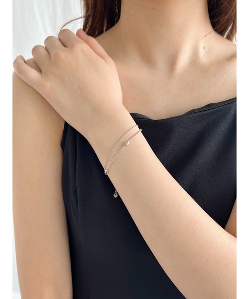 iso(イソ)の「ダブルチェーン ブレスレット(ブレスレット・レディース・ゴールド/シルバー・FREE)」の6枚目の写真