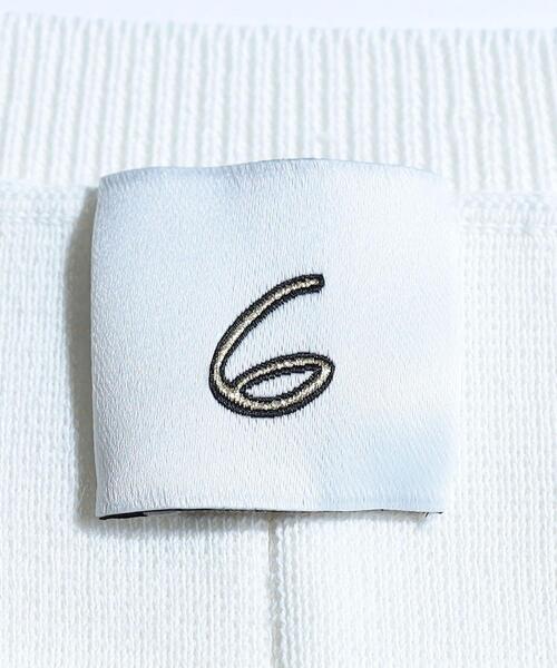 6（ロク）の「＜6(ROKU)＞MILANO RIB SHORT SLEEVE KNIT/ニット
